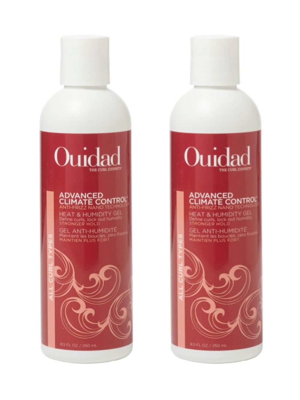 2x NEW Ouidad Advanced Climate Control Heat & Humidity Anti-Frizz Gel FULL SIZE
